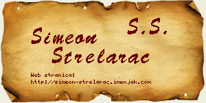 Simeon Strelarac vizit kartica